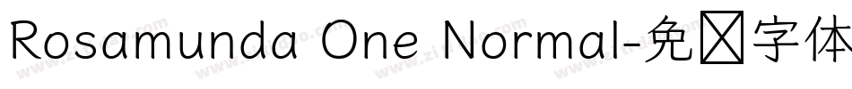Rosamunda One Normal字体转换